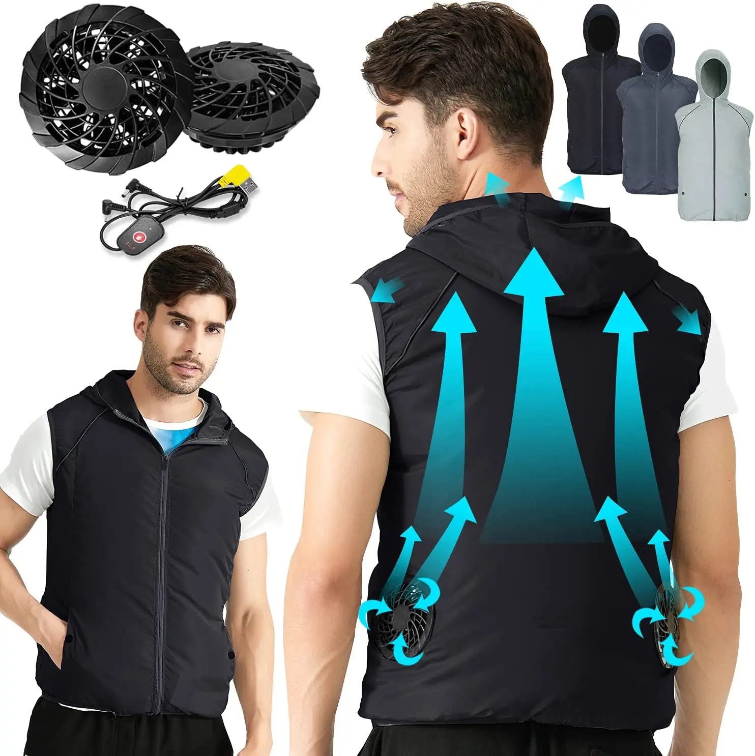 Outdoor Sport Windbreaker - Summer Sport Fan Air Condition Cool