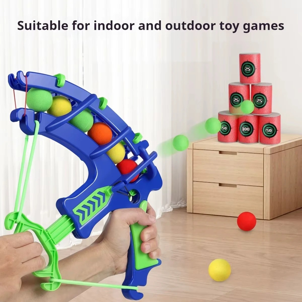 Outdoor Sport Games For Kids - Throw Sport Slingshot Target Bubble Gun