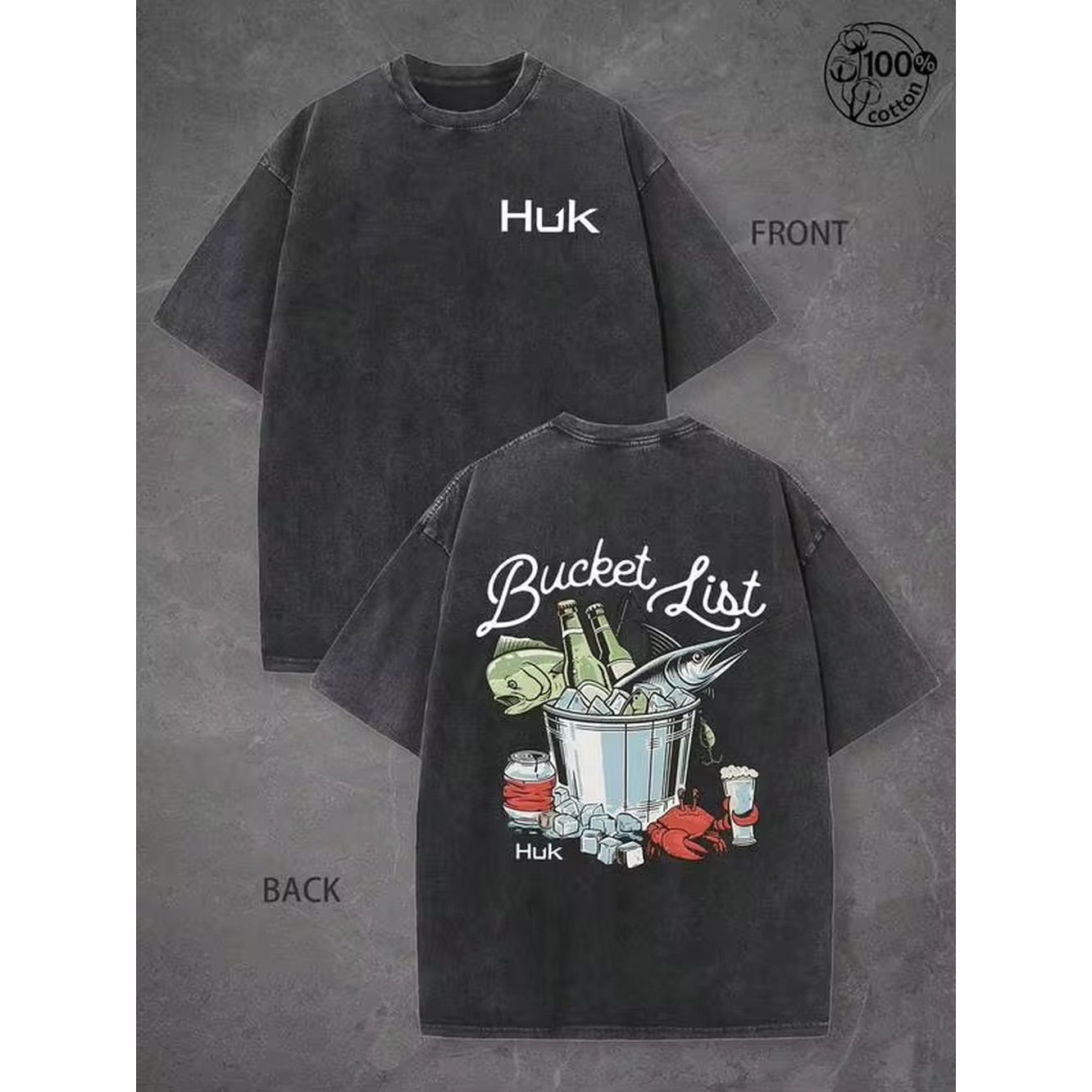 Outdoor Sports List - Huk Bucket List Fishing Crab Beer