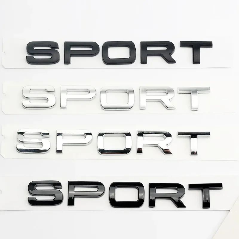 Outdoor Sport Logo - 3D ABS SPORT Letters Emblem Rear