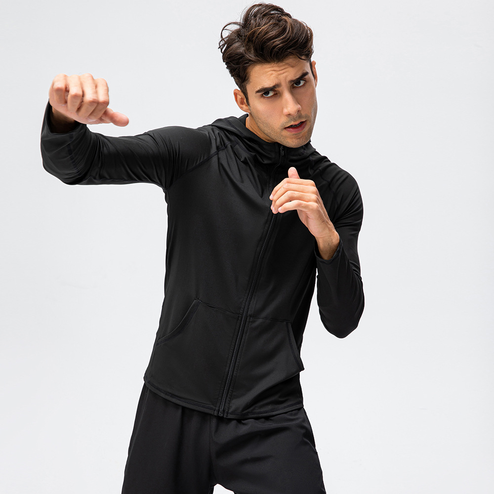 Men Brand Hoodies Gym Sport Ru - Outdoor Sport Brand Jacket 评论和价格