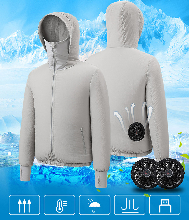 Summer Sport Fan Air Condition - Outdoor Sport Brand Jacket 评论和价格