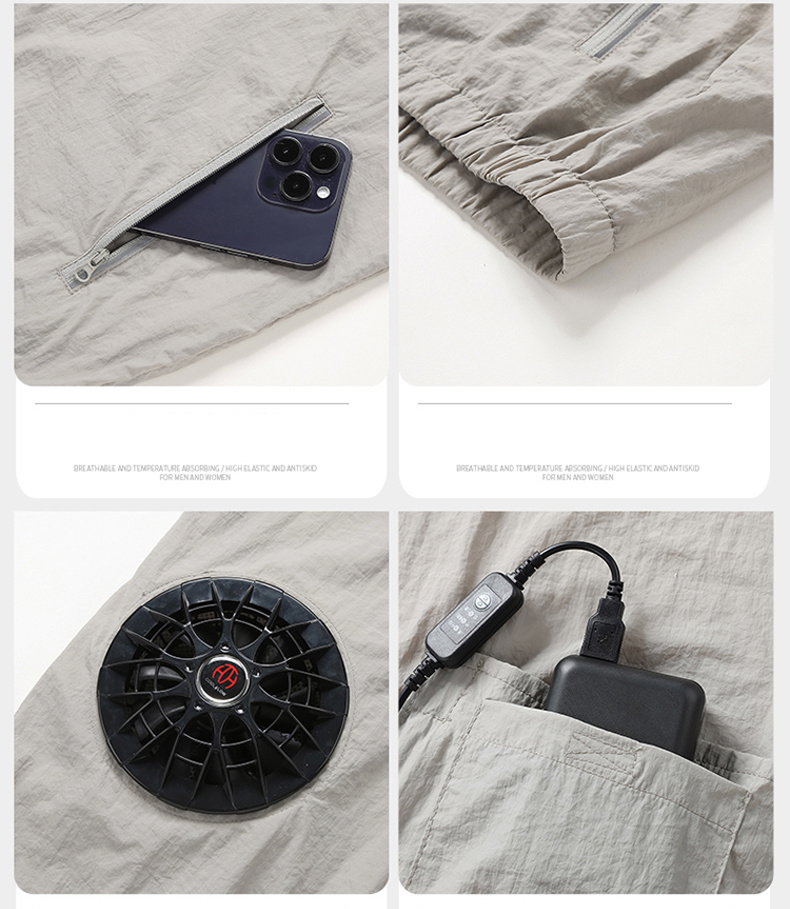 Summer Sport Fan Air Condition - Outdoor Sport Brand Jacket 评论和价格