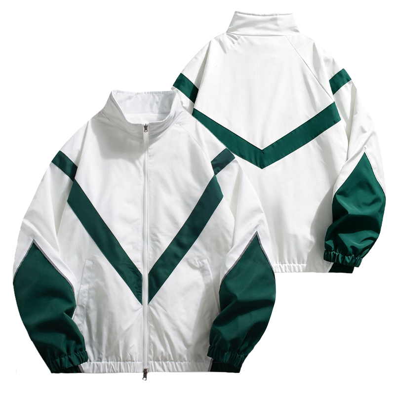 Men's Zipper Stand-Collar Raci - Outdoor Sport Logo 评论和价格