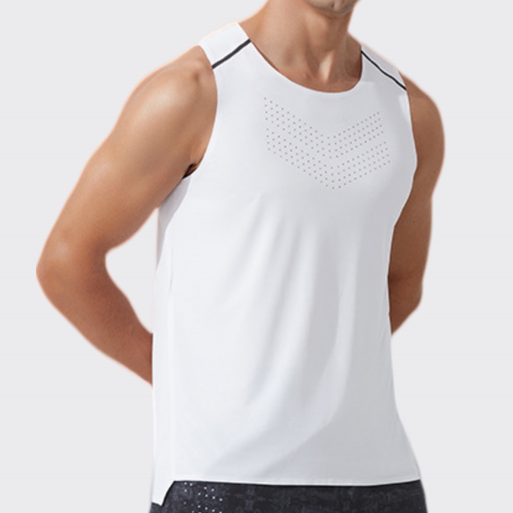 Men Gym Vest Quick Dry Running - Outdoor Sport Logo 评论和价格