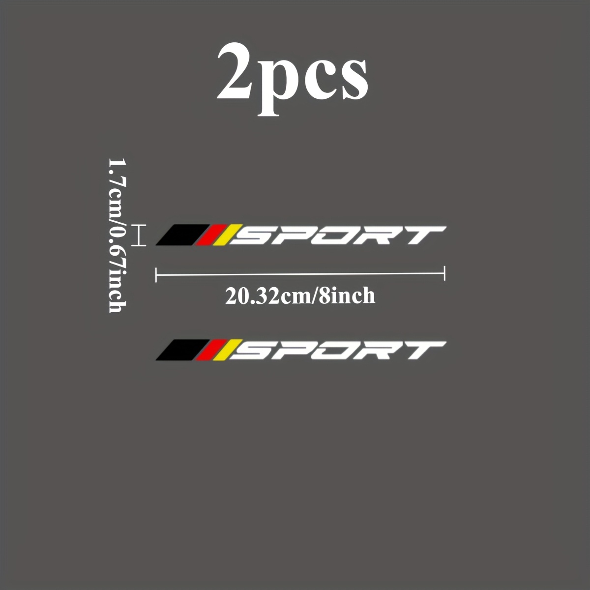 2PCS SPORT Logo 2D Flat Sticke - Outdoor Sport Logo 评论和价格