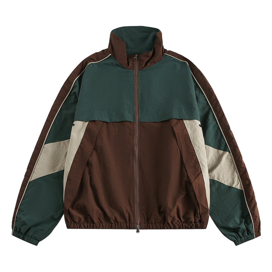 Vintage Patchwork Jackets Wind - Outdoor Sport Windbreaker 评论和价格