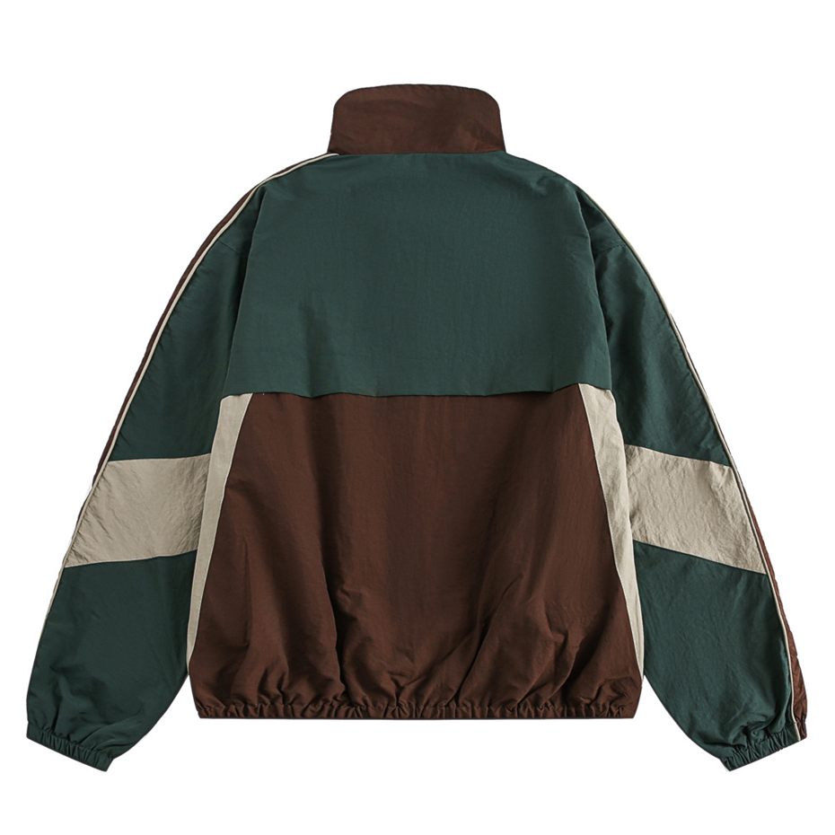 Vintage Patchwork Jackets Wind - Outdoor Sport Windbreaker 评论和价格