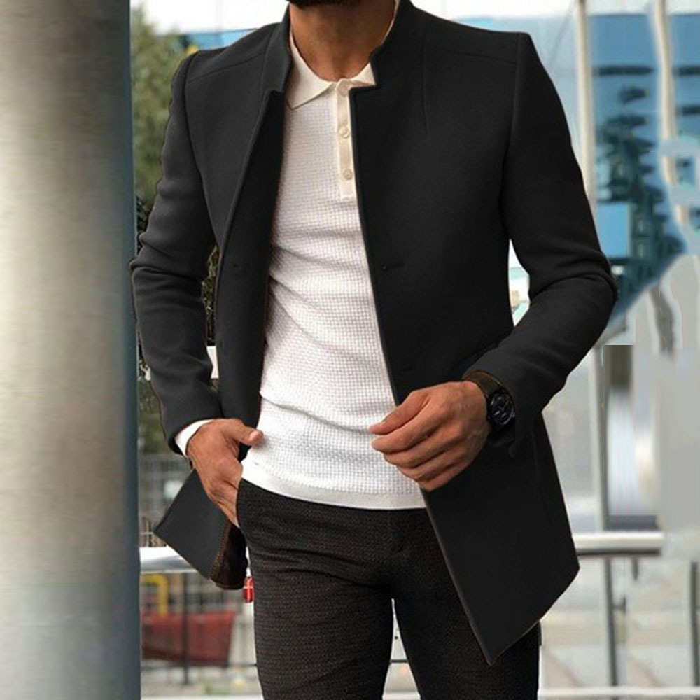 Wool Blend Blue Coat Mans Fish - Outdoor Sport Hobbies 评论和价格