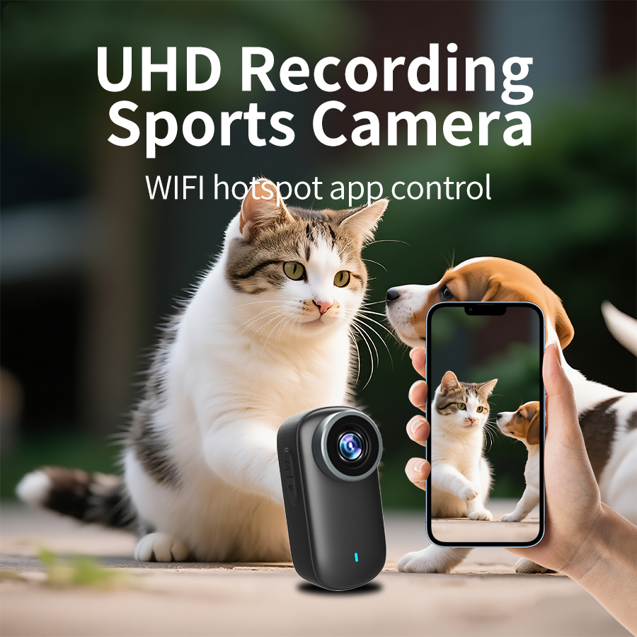 4K Action Camera for Pets vide - Indoor Sport And Outdoor Sports 评论和价格